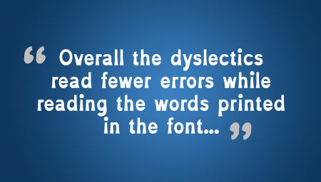 Fewer Dyslexic Errors